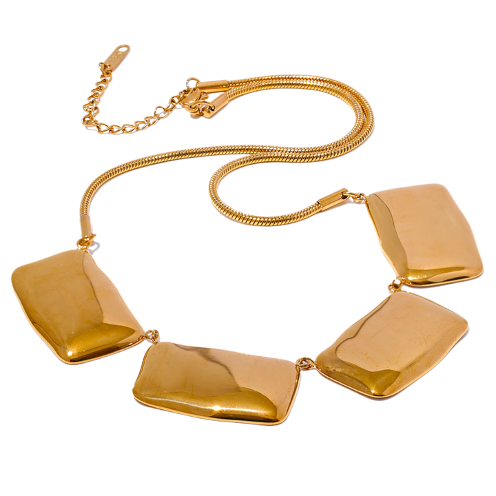 Molten Gold Slate Necklace