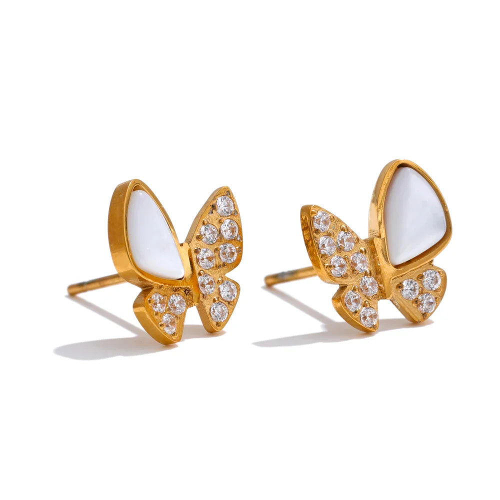 Myra Butterfly Stud Earrings