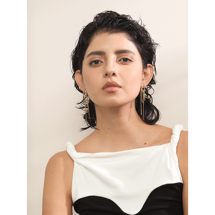 Myra Chain Drop Earrings