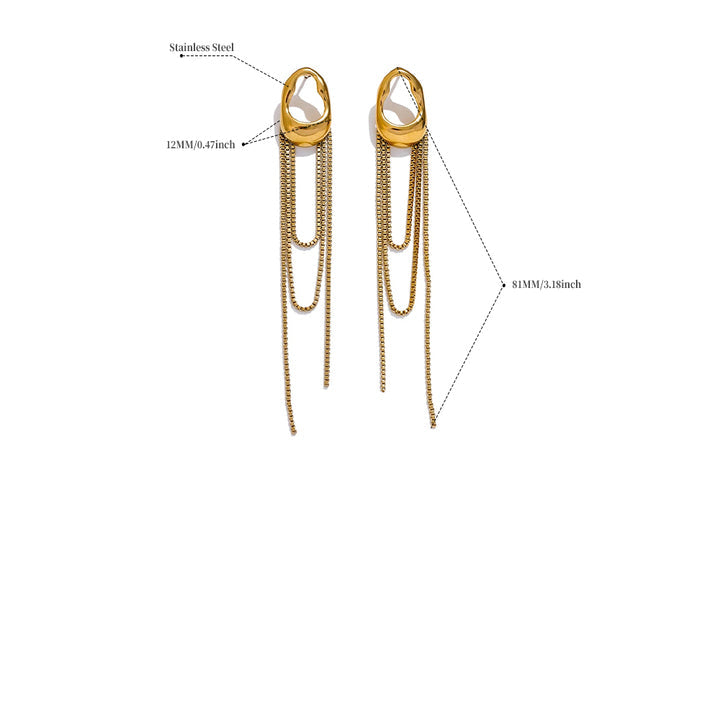 Myra Chain Drop Earrings
