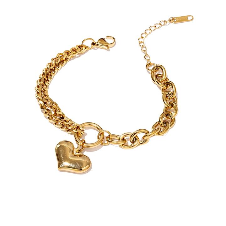 Myra Heart Link Bracelet