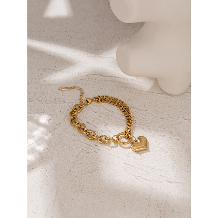 Myra Heart Link Bracelet