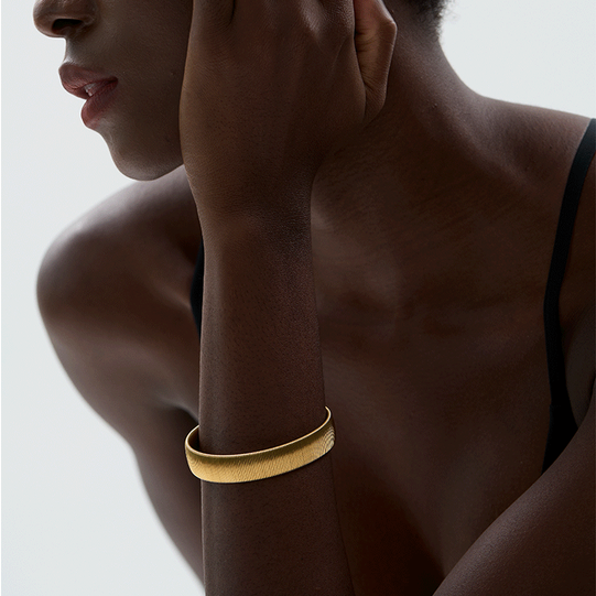 Myra Ribbed Cuff Bracelet