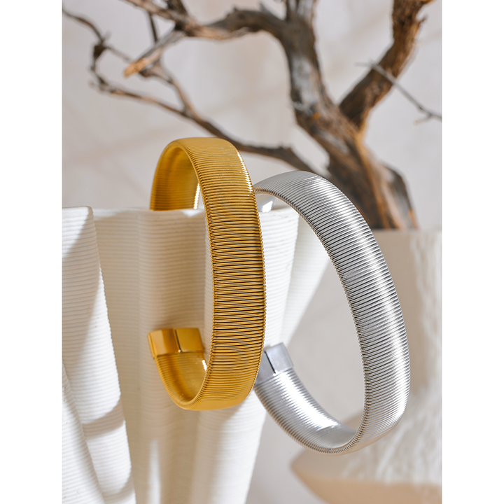Myra Ribbed Cuff Bracelet