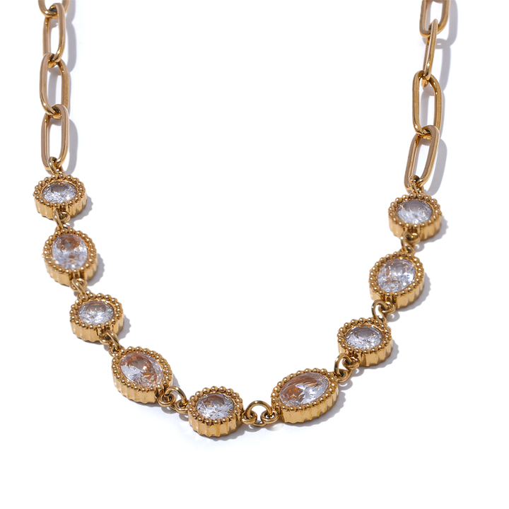 Naina Crystal Station Necklace