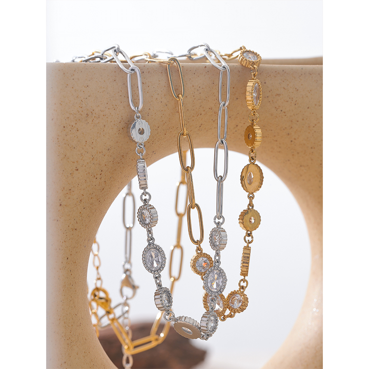 Naina Crystal Station Necklace