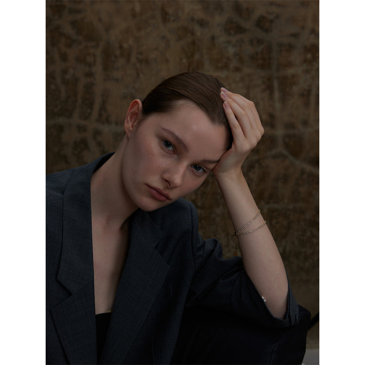 Naina Twin Row Crystal Bracelet