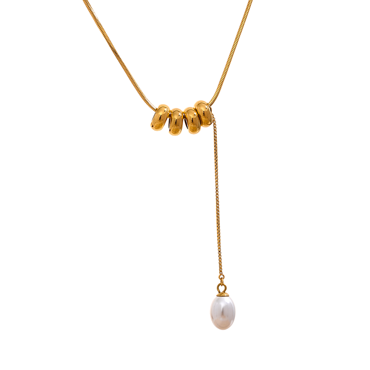 Navi Drop Pearl Y Necklace