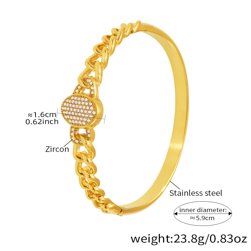 Nayra Zircon Bangle