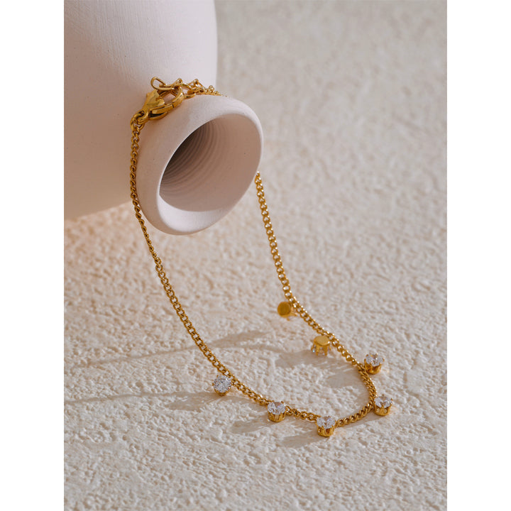 Noor Drop Gold Chain Bracelet