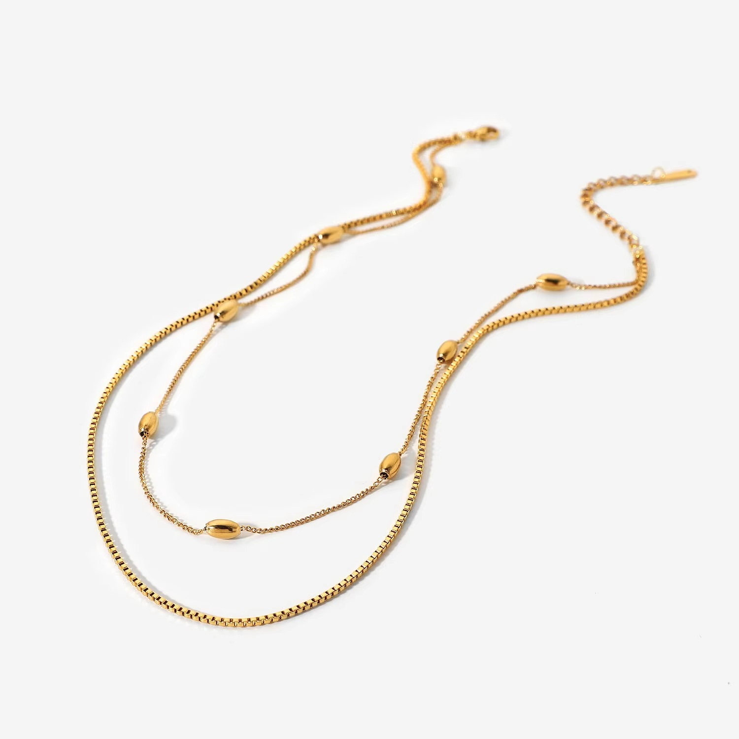 Noor Glimmer Bead Necklace