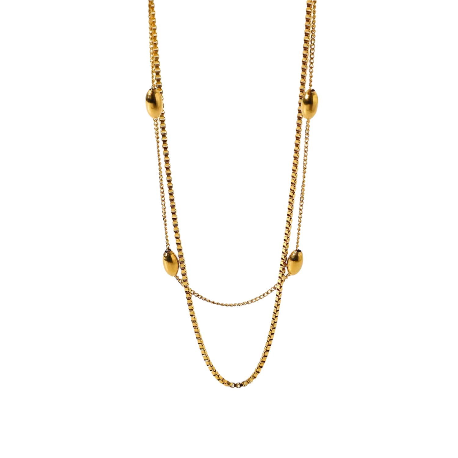 Noor Glimmer Bead Necklace