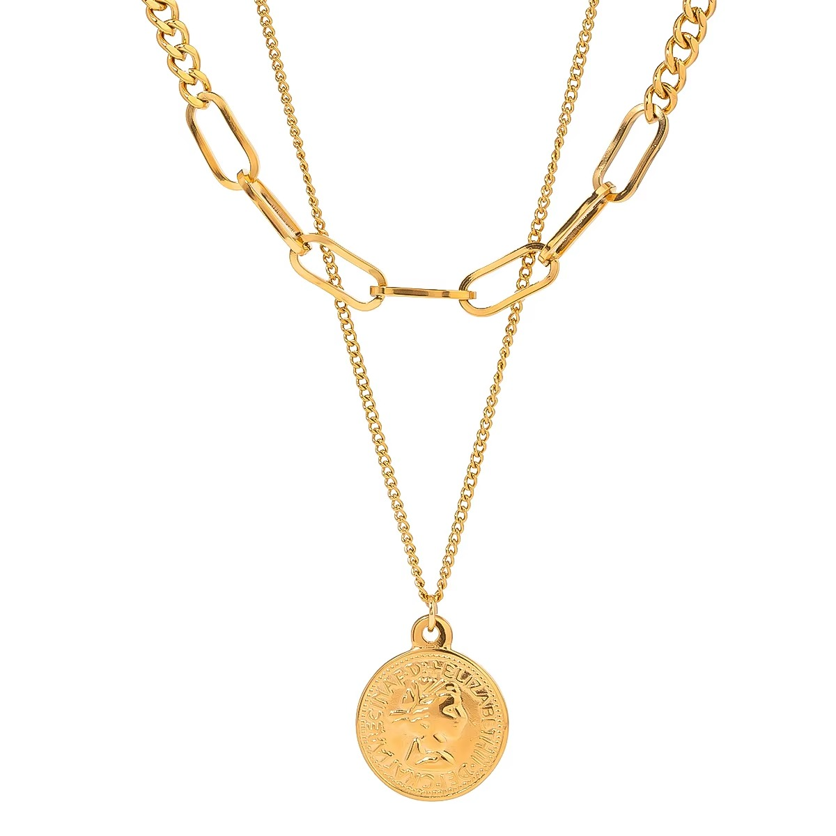 Noor Layered Coin Necklace