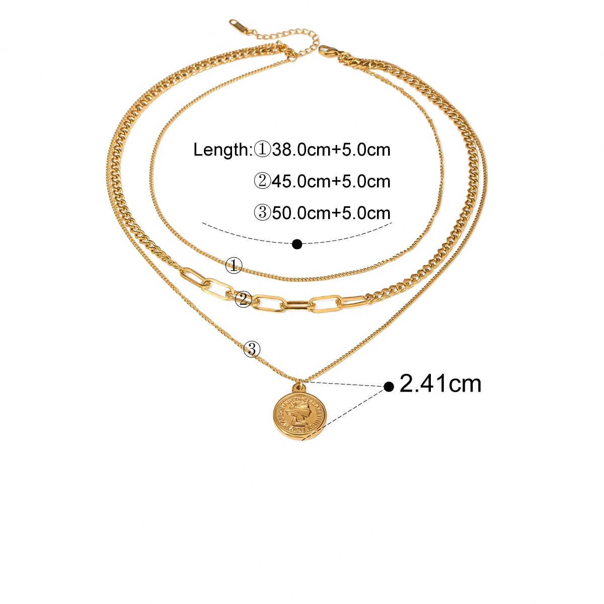 Noor Layered Coin Necklace