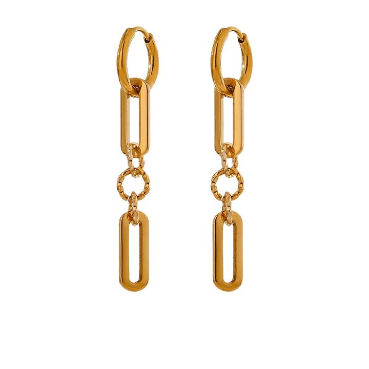 Noor Link Drop Earrings