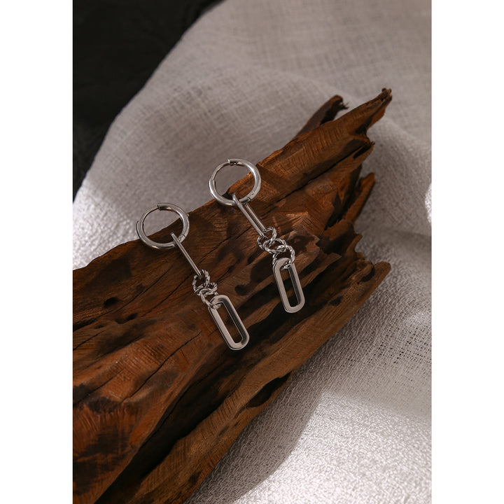 Noor Link Drop Earrings