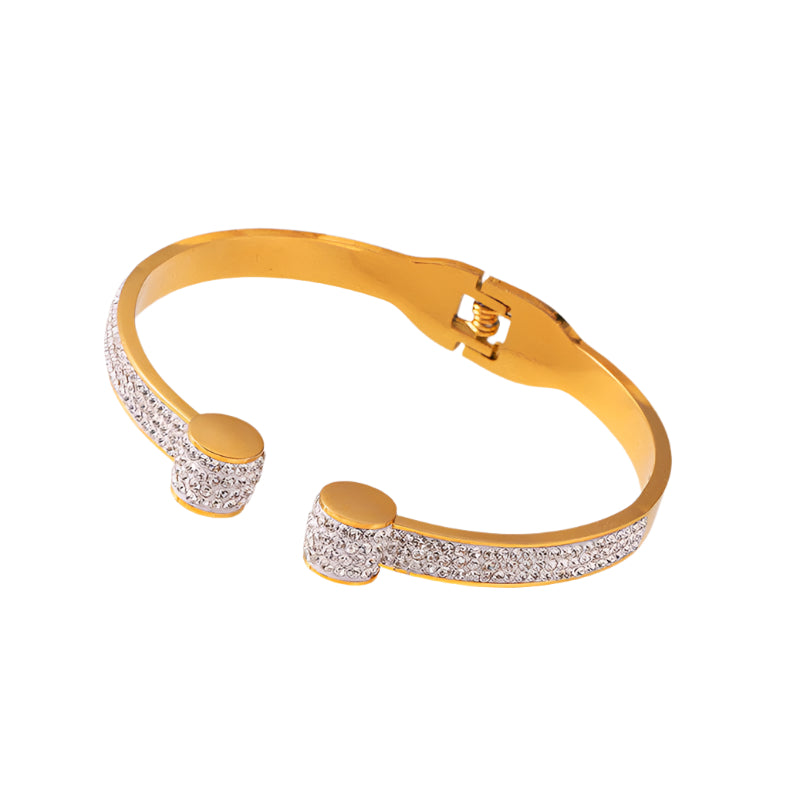 Noor Lock Crystal Bracelet