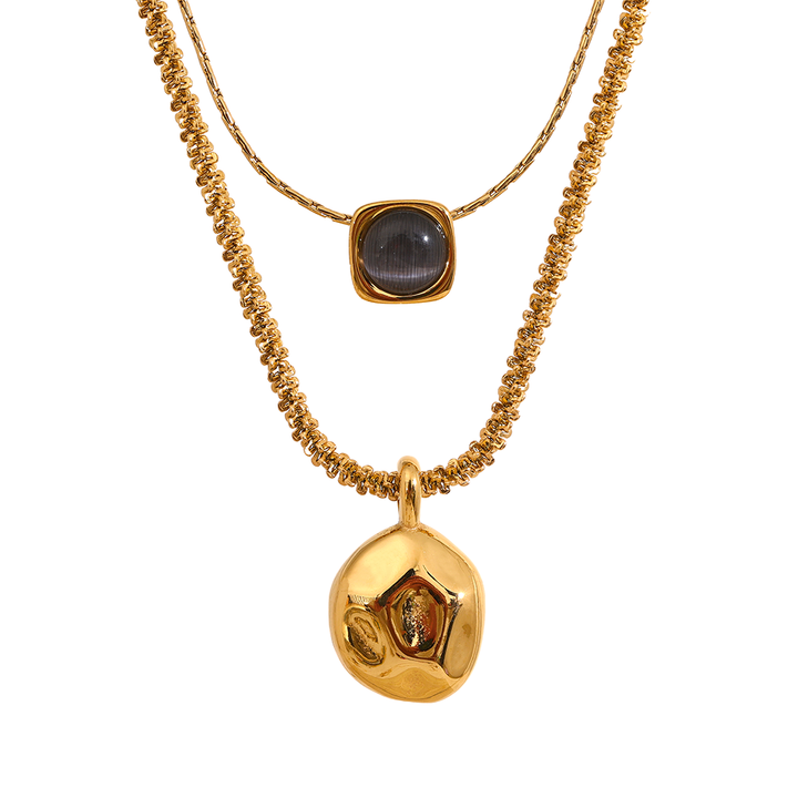 Noor Molten Duo Necklace