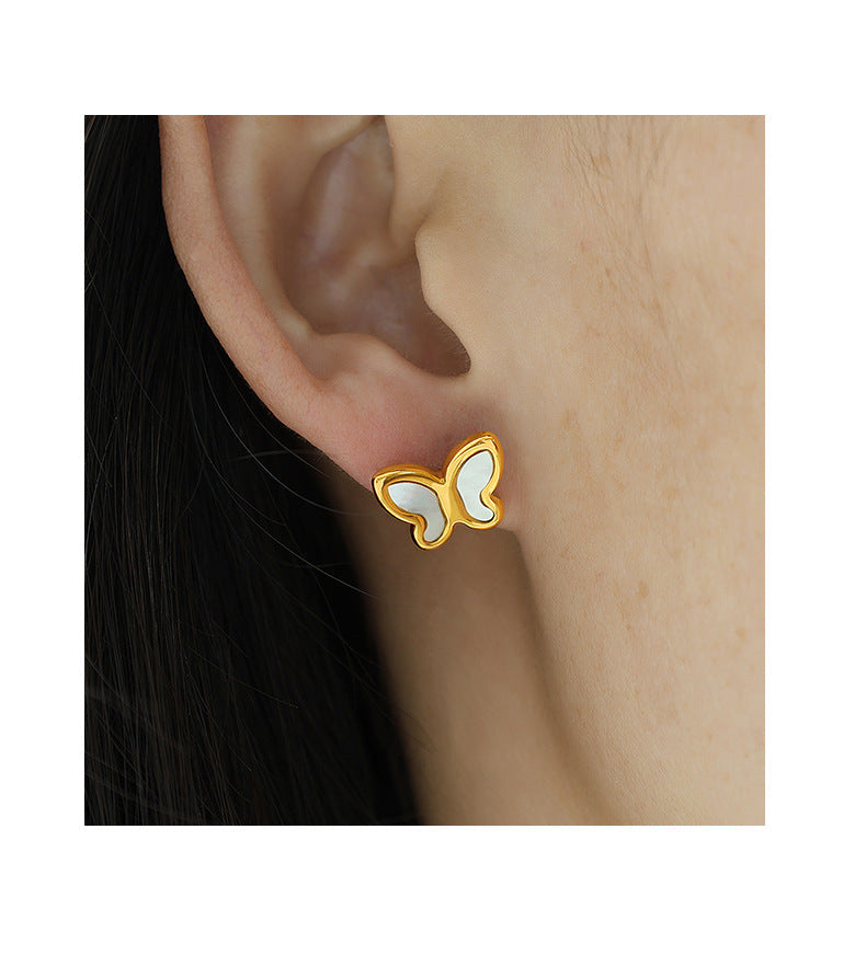 Noor Shell Butterfly Studs