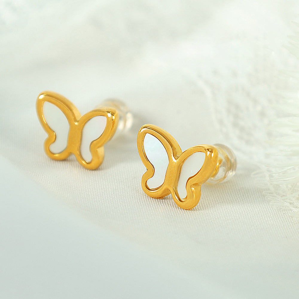 Noor Shell Butterfly Studs
