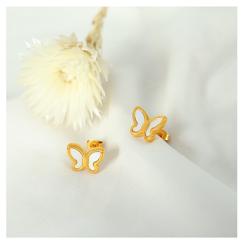 Noor Shell Butterfly Studs