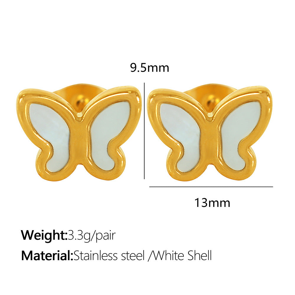 Noor Shell Butterfly Studs