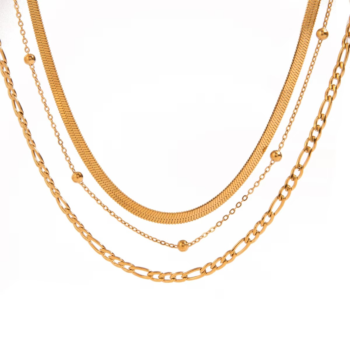 Noor Tripple Layered Necklace