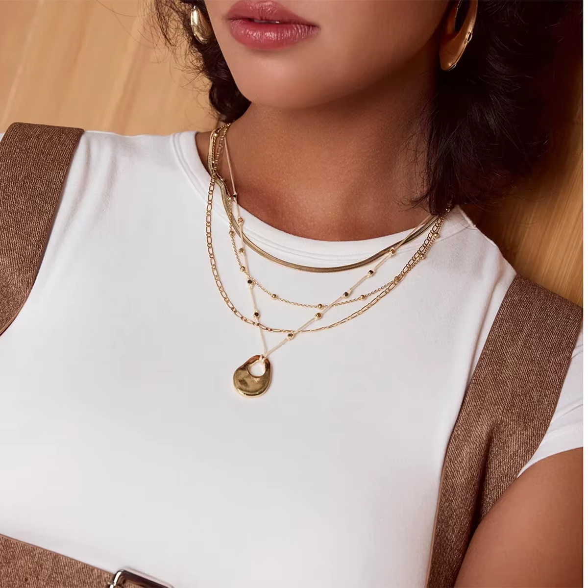 Noor Tripple Layered Necklace
