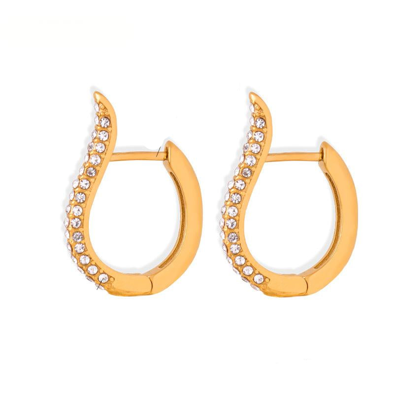 Nyla Curve Hoop Earrings