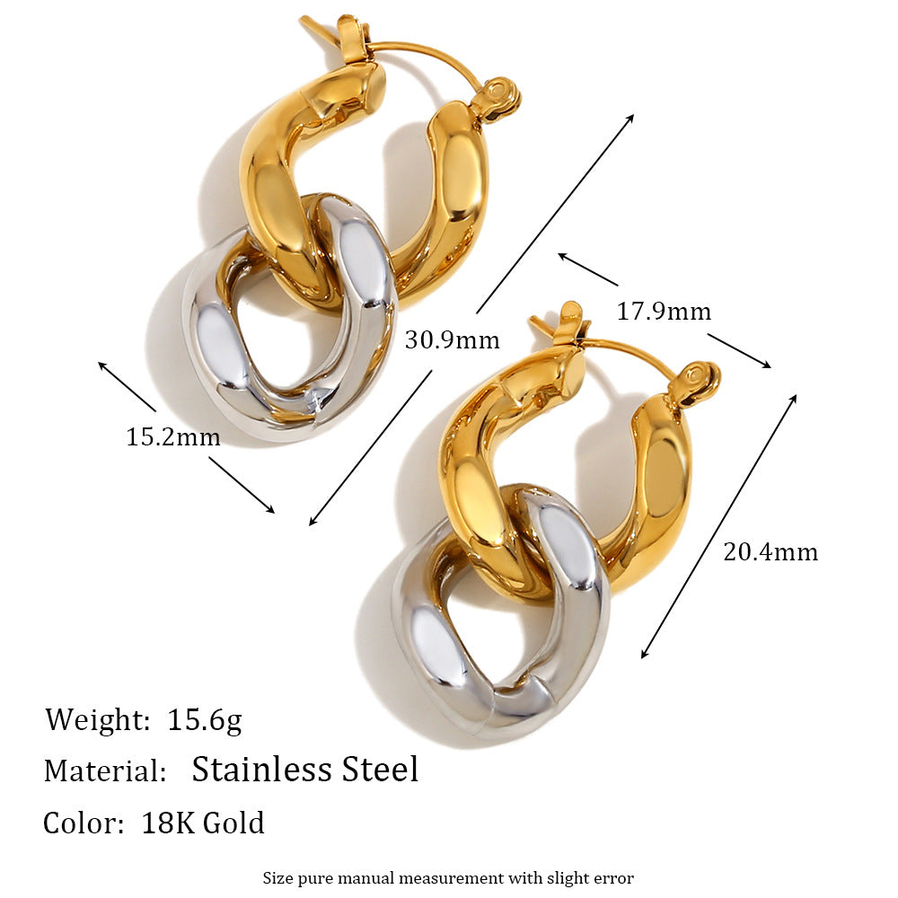 Nyra Chainlink Hoop Drops