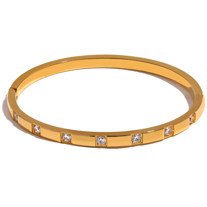 Nyra Crystal Bar Bangle