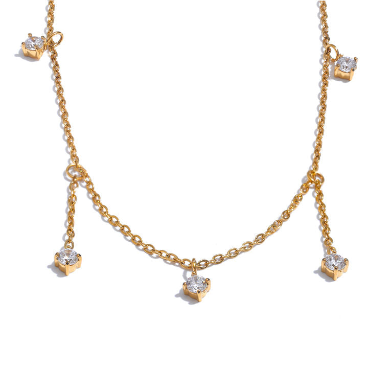 Nyra Emerald Drop Necklace