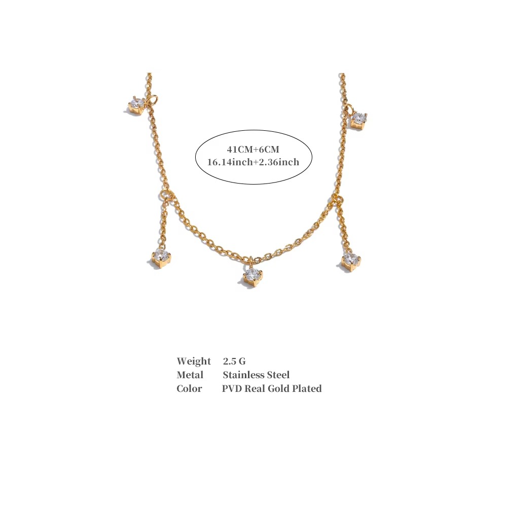 Nyra Emerald Drop Necklace