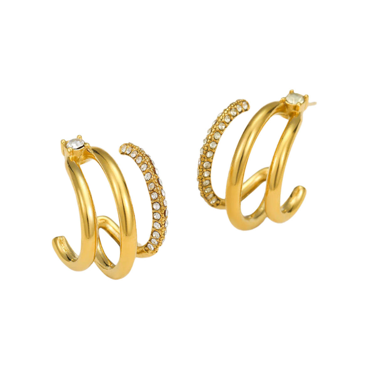 Nysa Swirl Hoop Earrings