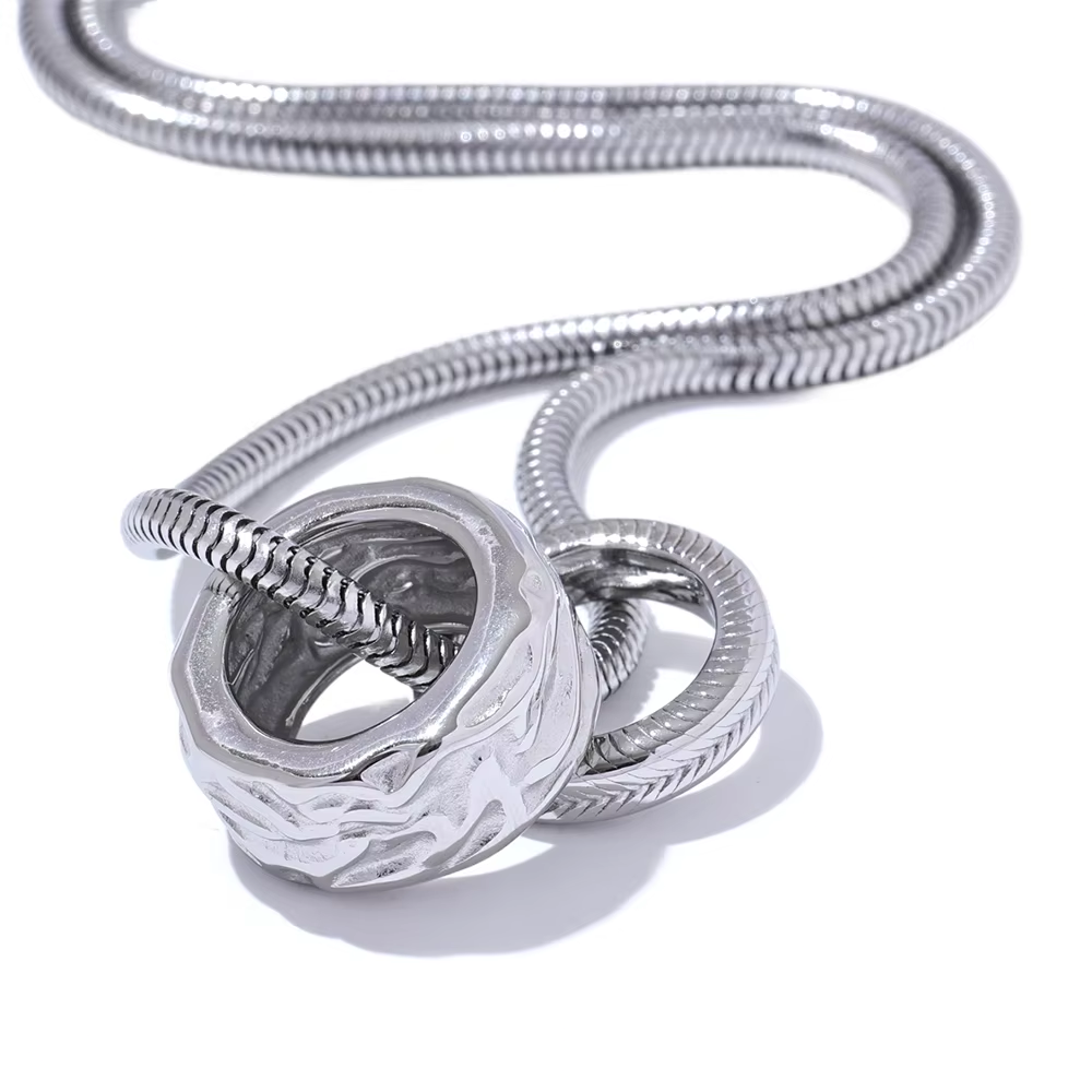 Orbiting Gold Circles Necklace