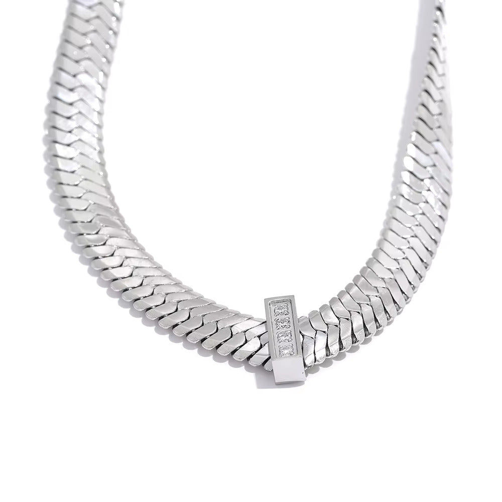 Rangva Signature Herringbone Chain Necklace