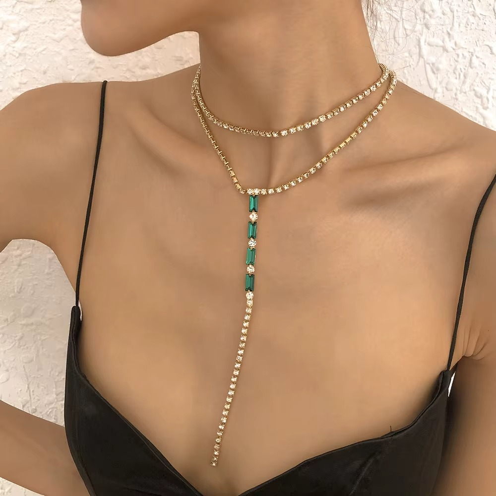 Reva Emerald Cascade Necklace