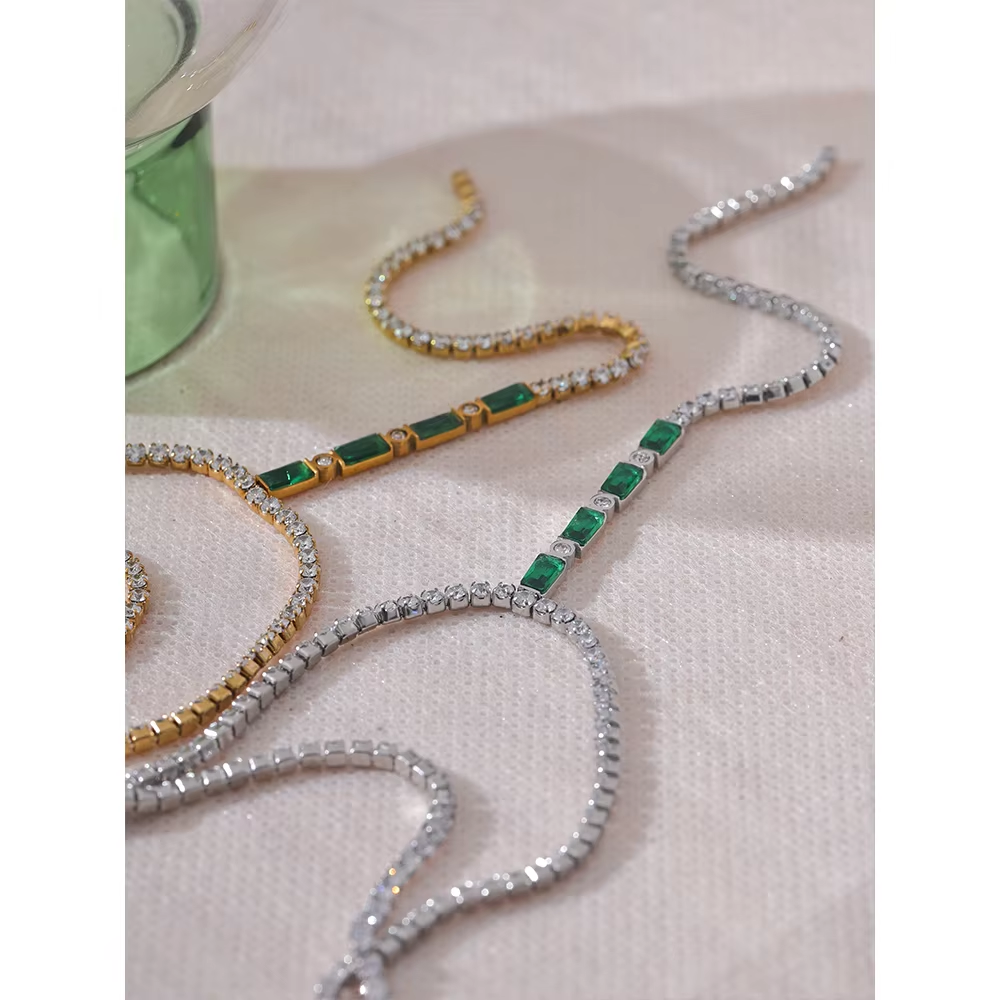 Reva Emerald Cascade Necklace