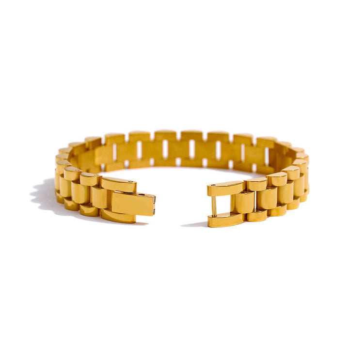 Reva Link Lock Cuff Bracelet