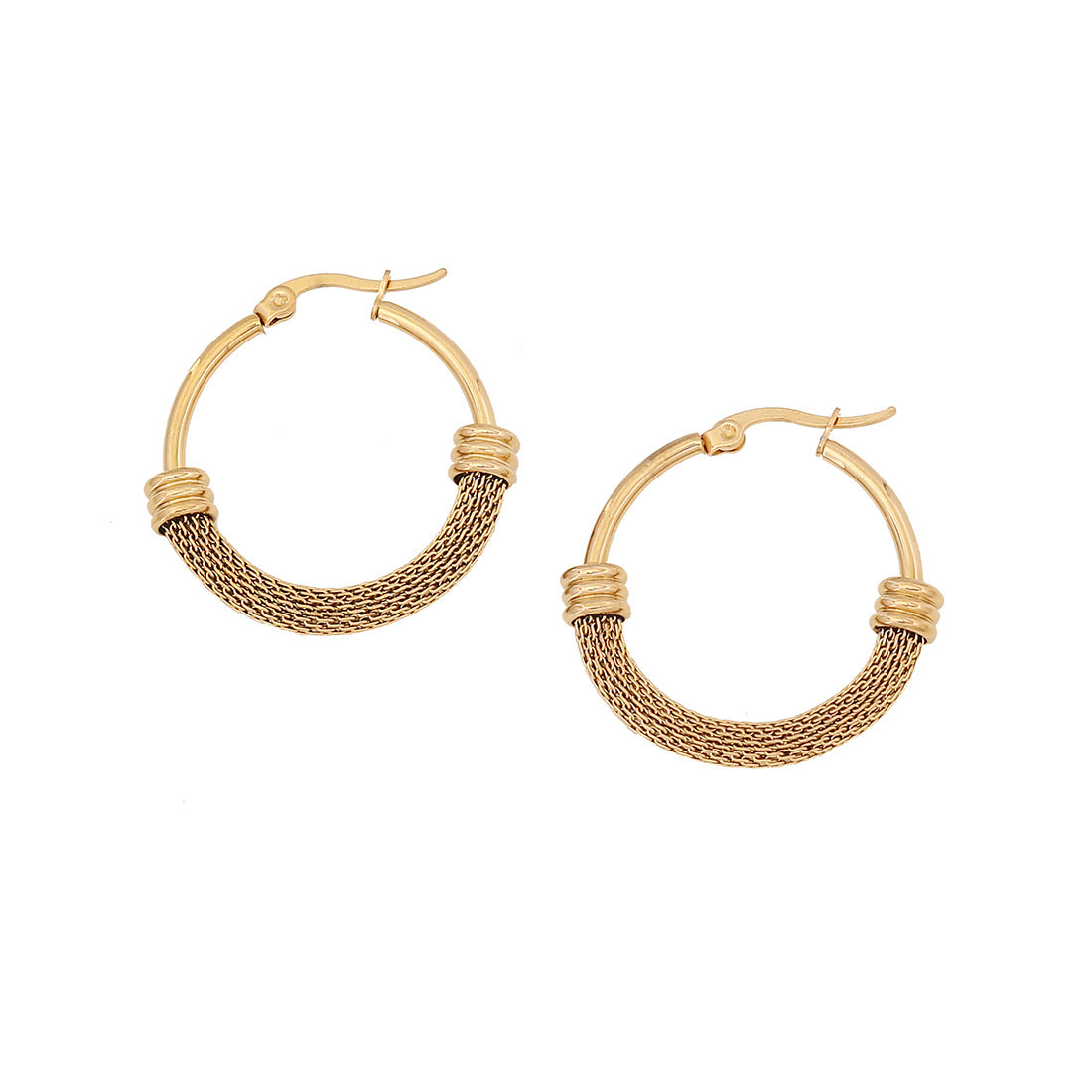 Revati Mesh Texture Hoops