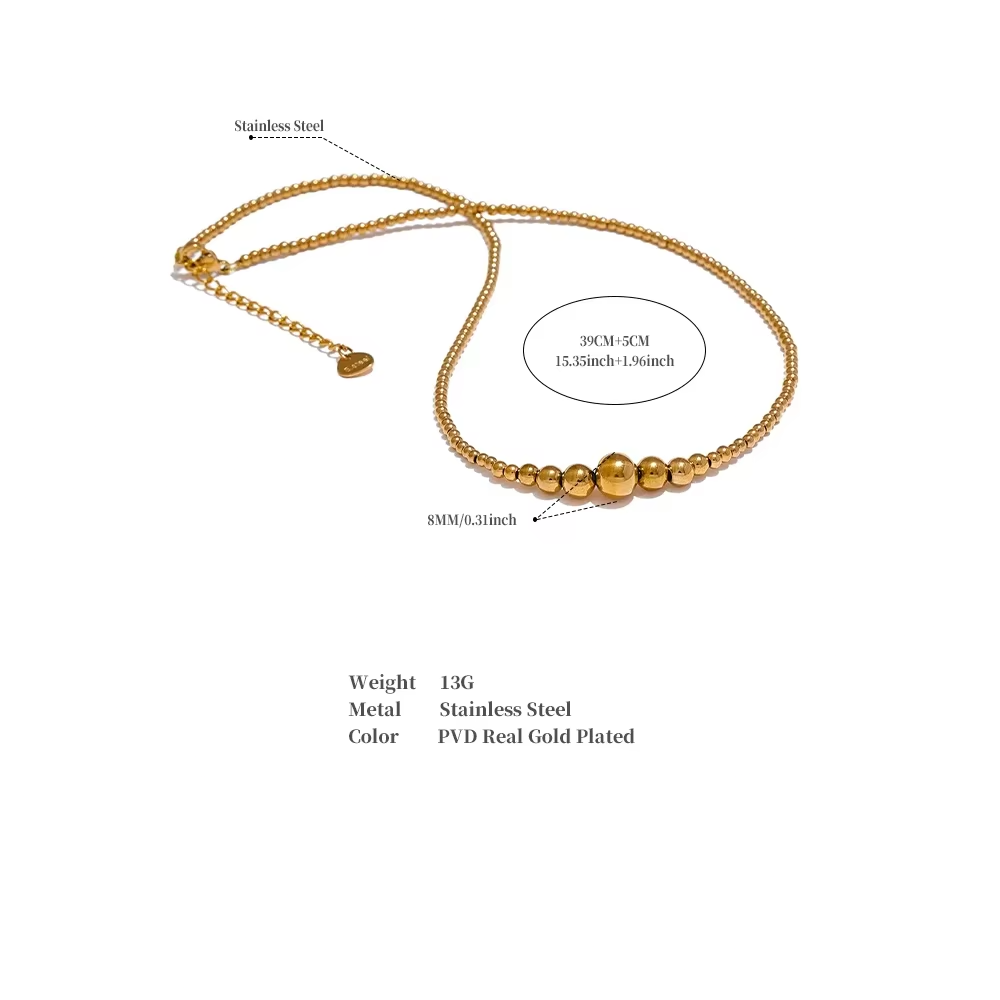 Rhea Bead Chain Necklace