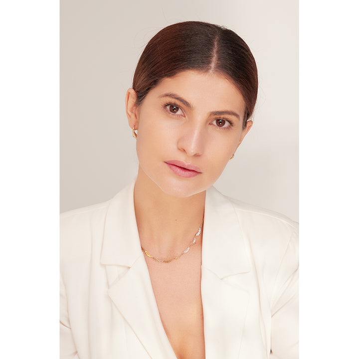 Rhea Leaf Chain Necklace