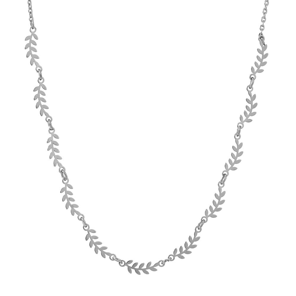 Rhea Leaf Chain Necklace