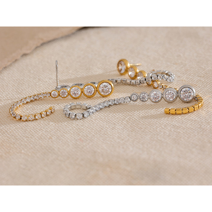 Rhea Linear Sparkle Earrings