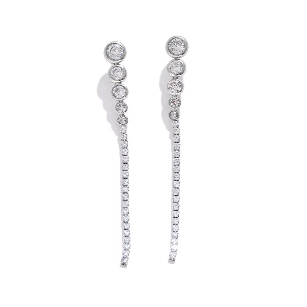 Rhea Linear Sparkle Earrings