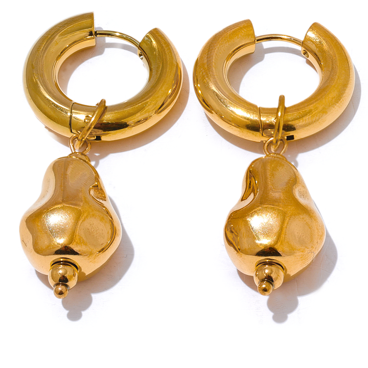 Riva Molten Hoop Earrings