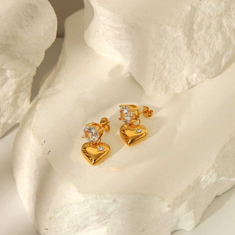 Riva Solitaire Drop Hearts