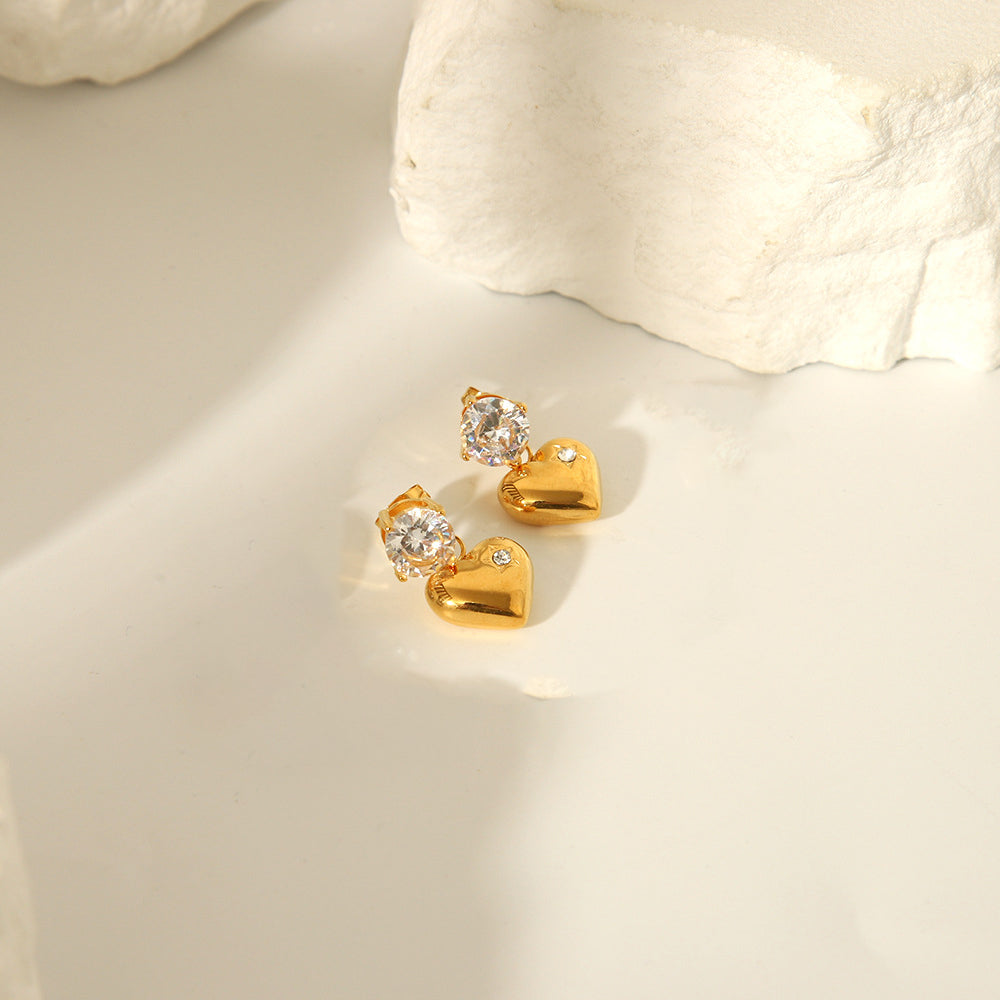 Riva Solitaire Drop Hearts