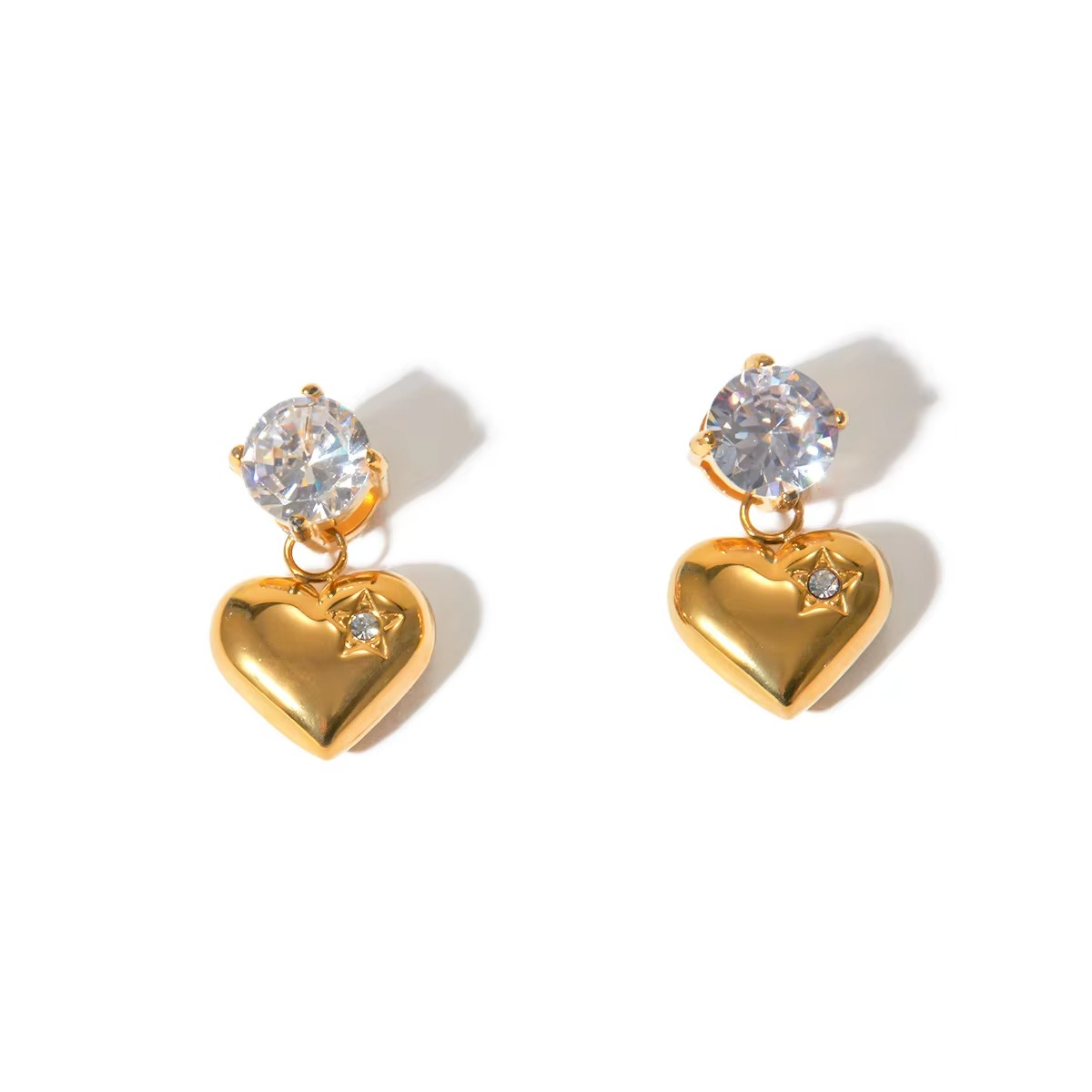 Riva Solitaire Drop Hearts