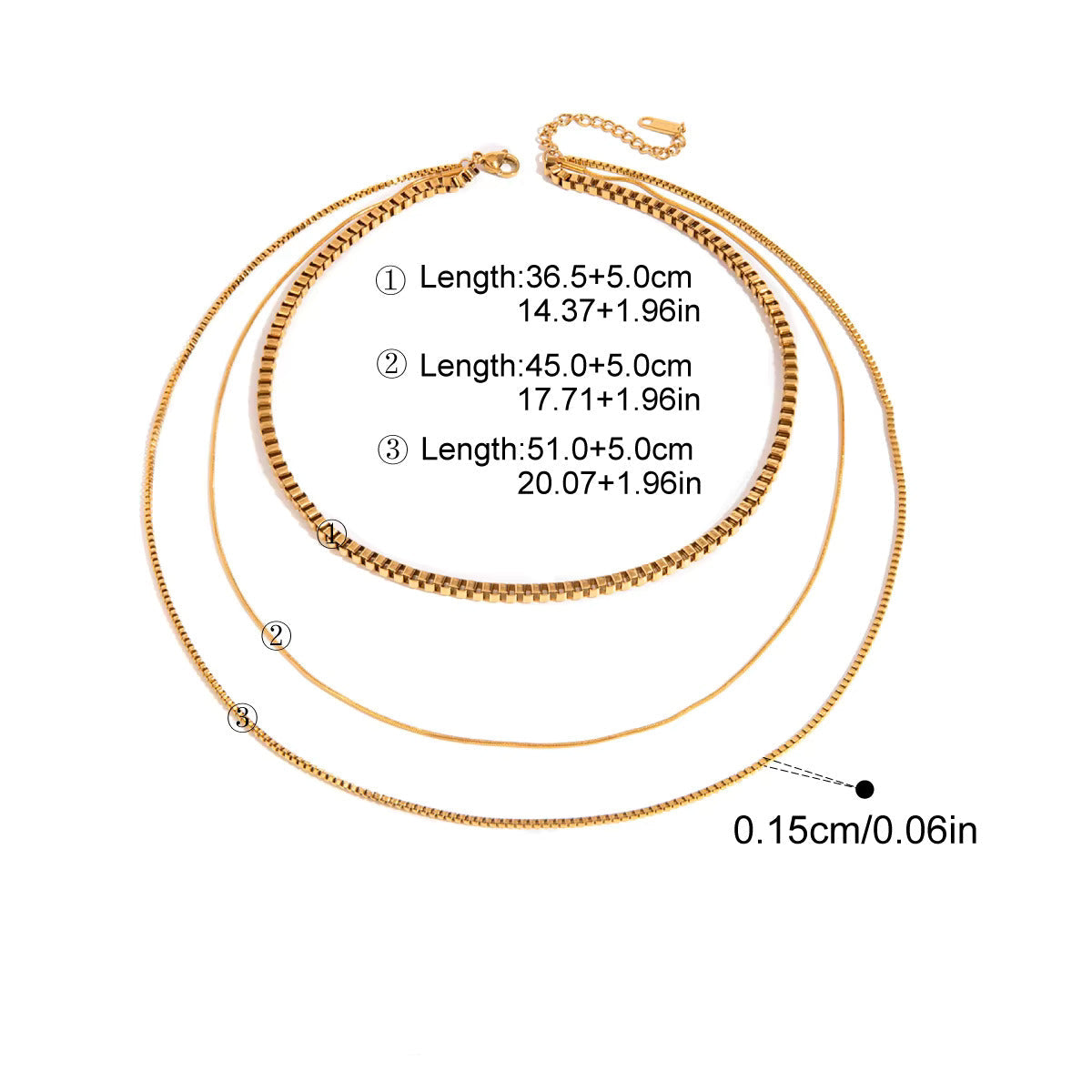 Riviera Triple Layered Necklace